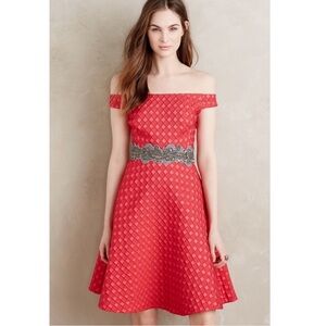 NWT Anthropologie Moulinette Soeurs Minette Dress – Bright Coral, Size 6